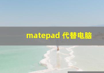 matepad 代替电脑